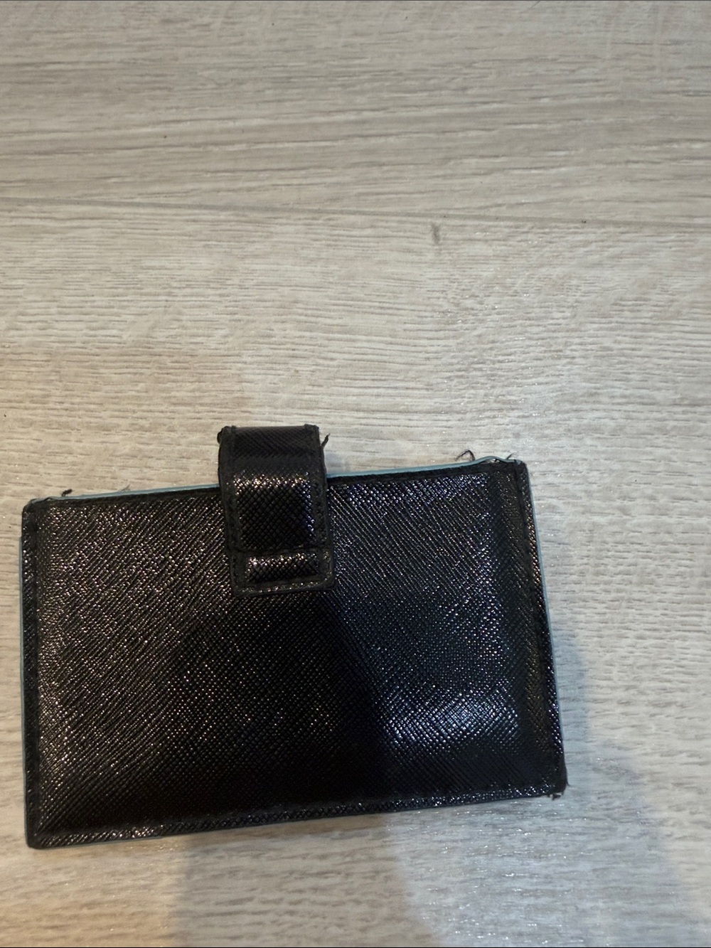 Victoria's Secret Black Card Case with Heart Snap - Picture 3 of 4